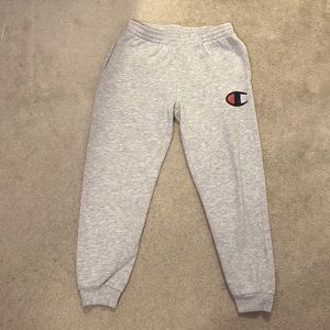 kids gray Champion sweatpants